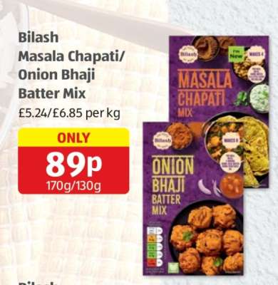 Bilash Masala Chapati/Onion Bhaji Batter Mix