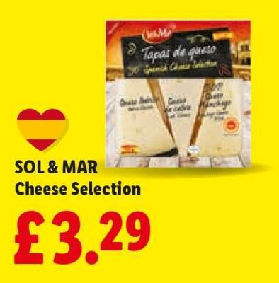 SOL & MAR Cheese Selection