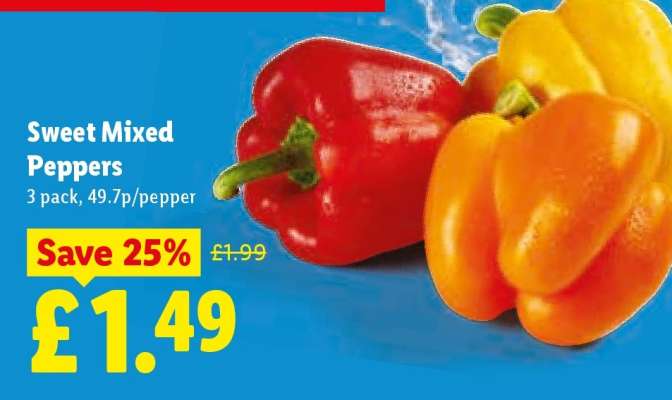 Sweet Mixed Peppers