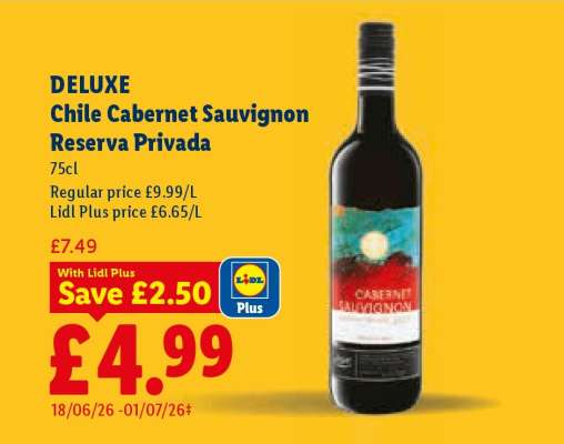 DELUXE Chile Cabernet Sauvignon Reserva Privada