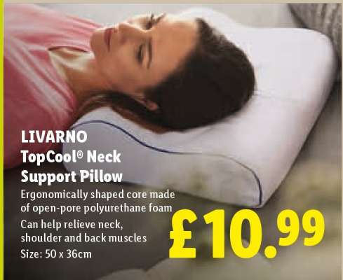LIVARNO TopCool® Neck Support Pillow