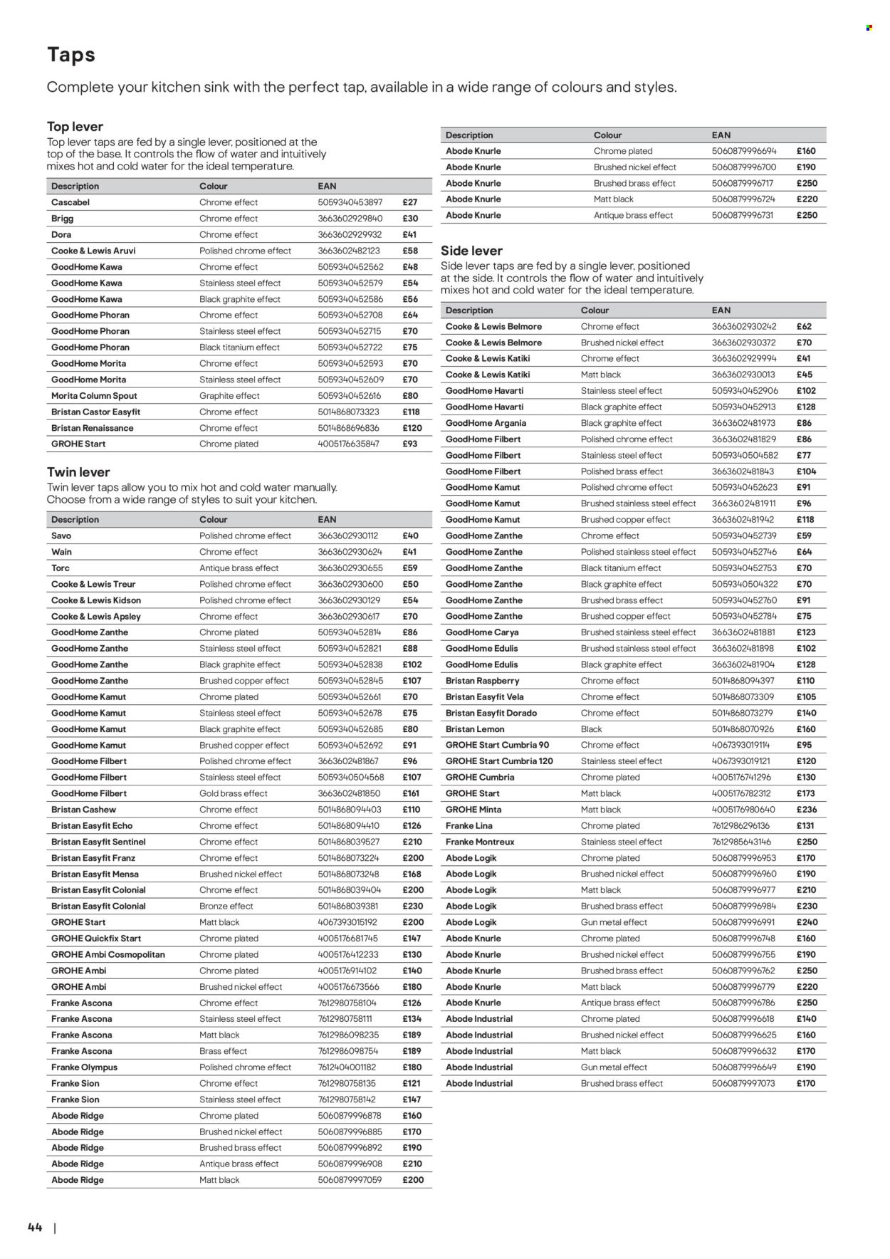 B&Q offer . Page 44. Page 44