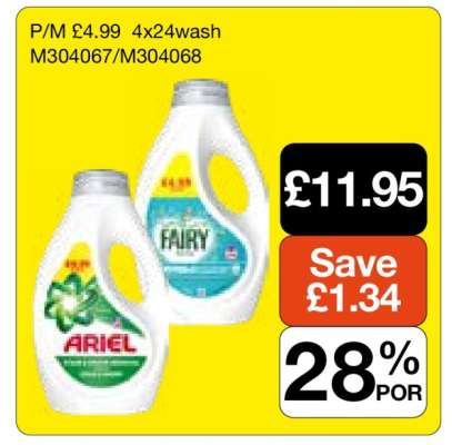 Ariel/Fairy 4x24wash