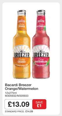 Bacardi Breezer Orange/Watermelon
