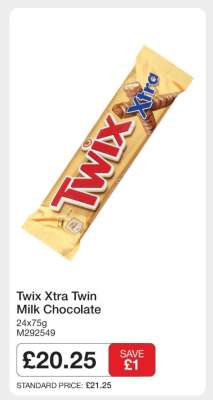 Twix Xtra Twin Milk Chocolate