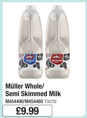 Müller Whole/Semi Skimmed Milk