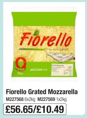 Fiorello Grated Mozzarella