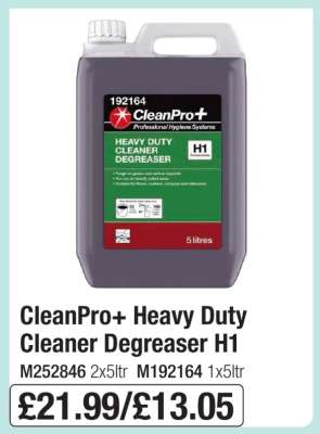 CleanPro+ Heavy Duty Cleaner Degreaser H1