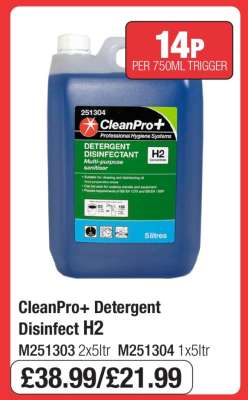 CleanPro+ Detergent Disinfect H2