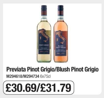 Previata Pinot Grigio/Blush Pinot Grigio