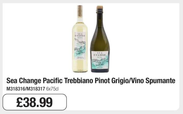 Sea Change Pacific Trebbiano Pinot Grigio/Vino Spumante