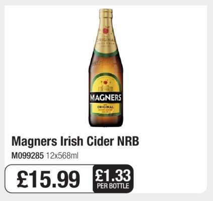 Magners Irish Cider NRB