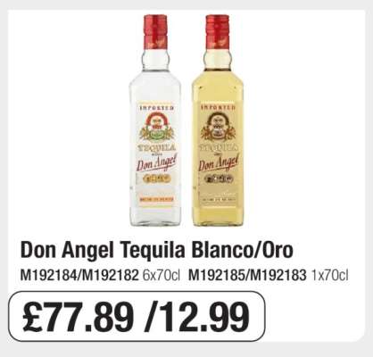 Don Angel Tequila Blanco/Oro