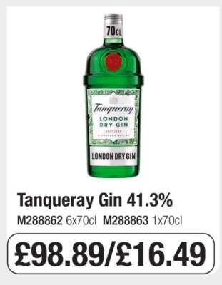 Tanqueray Gin 41.3%