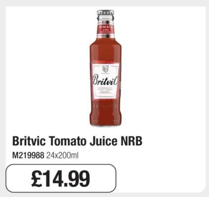 Britvic Tomato Juice NRB