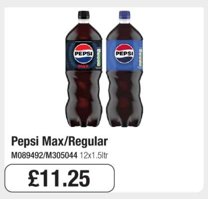 Pepsi Max/Regular