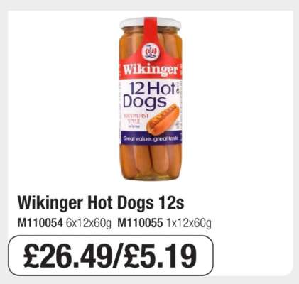 Wikinger Hot Dogs 12s