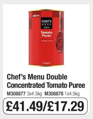 Chef’s Menu Double Concentrated Tomato Puree