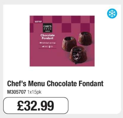 Chef’s Menu Chocolate Fondant