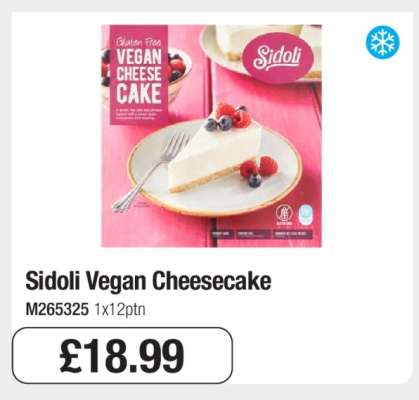 Sidoli Vegan Cheesecake