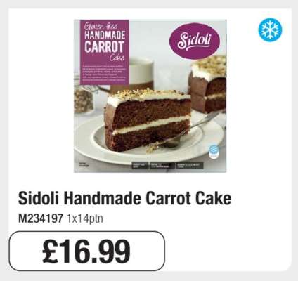 Sidoli Handmade Carrot Cake