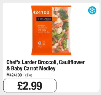 Chef’s Larder Broccoli, Cauliflower & Baby Carrot Medley