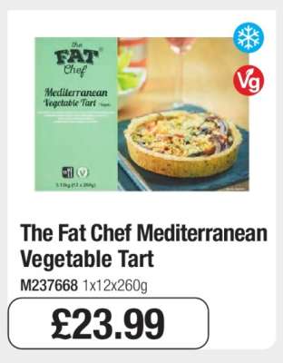 The Fat Chef Mediterranean Vegetable Tart