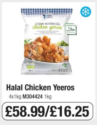 Halal Chicken Yeeros