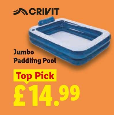 CRIVIT Jumbo Paddling Pool