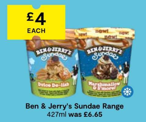 Ben & Jerry's Sundae Range