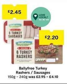 Ballyfree Turkey Rashers / Sausages