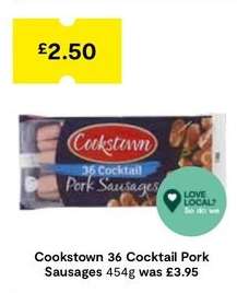 Cookstown 36 Cocktail Pork Sausages