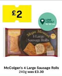 McColgan's 4 Large Sausage Rolls