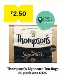 Thompson's Signature Tea Bags