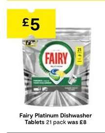 Fairy Platinum Dishwasher Tablets