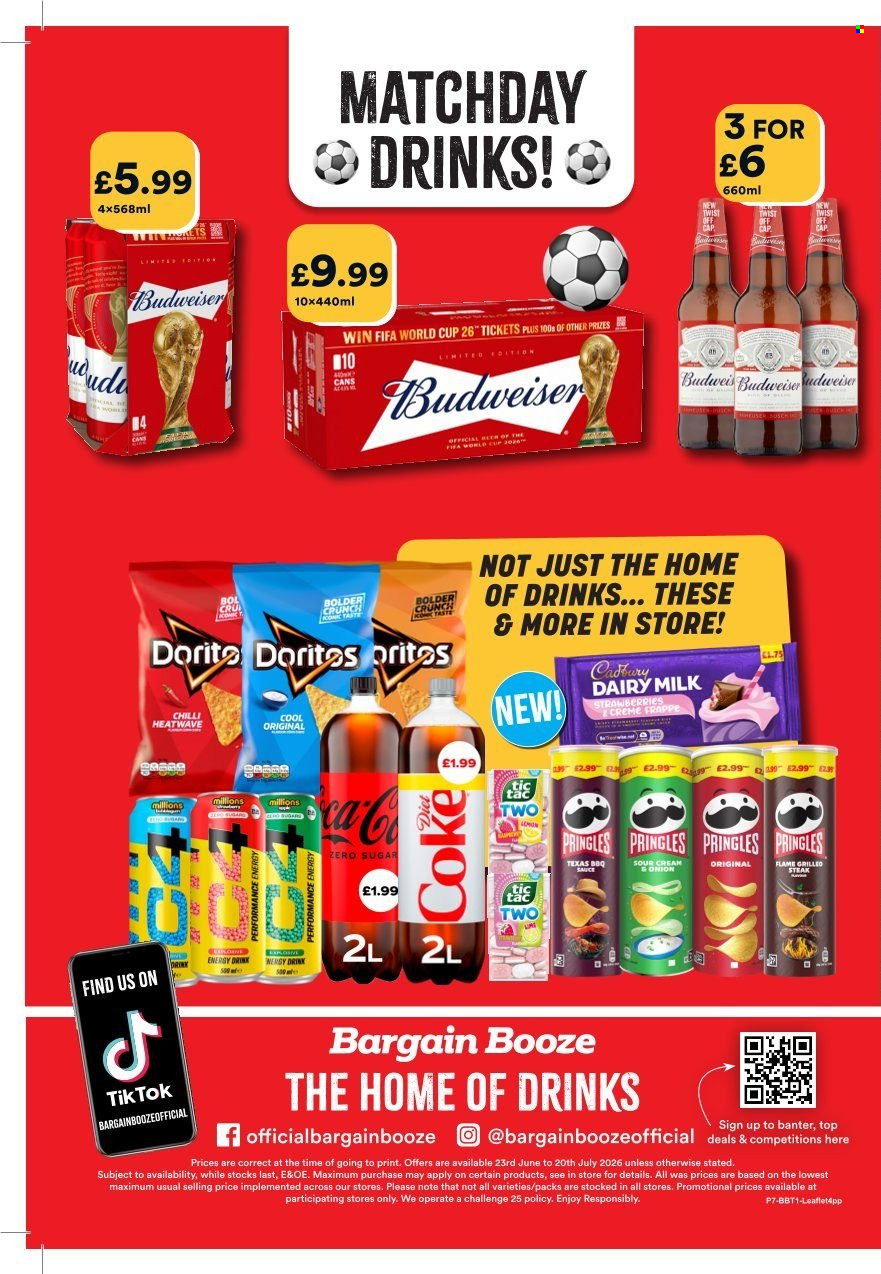 Bargain Booze offer  - 23.6.2026 - 20.7.2026. Page 1. Page 1