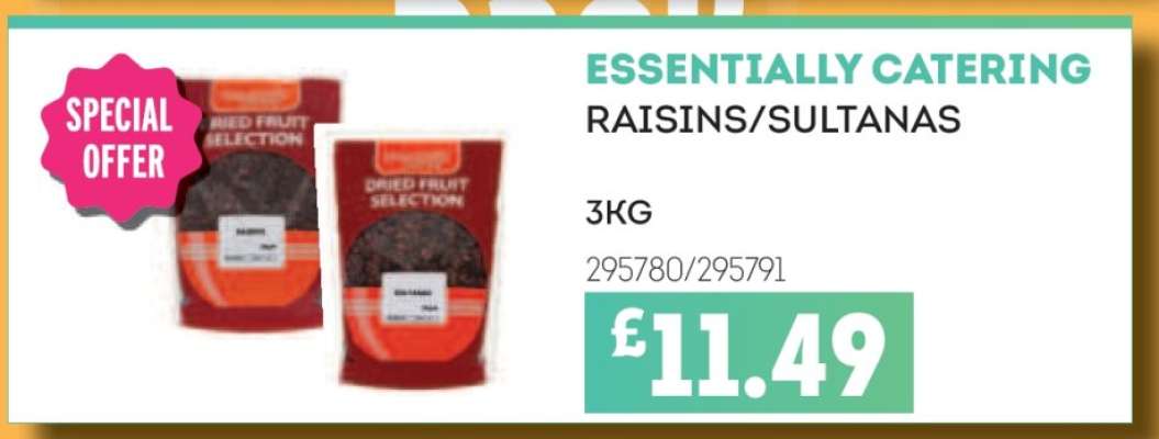 Essentially Catering Raisins/Sultanas