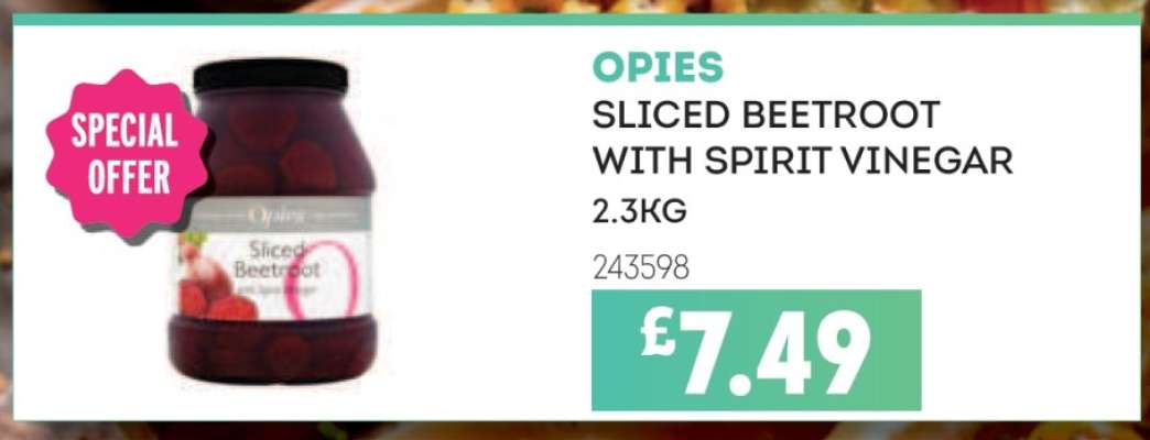 Opies Sliced Beetroot with Spirit Vinegar