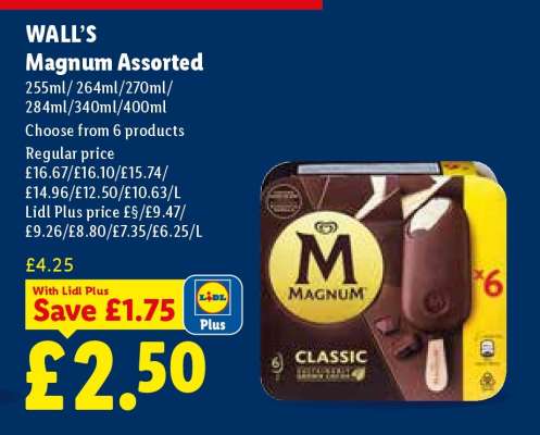 WALL’S Magnum Assorted