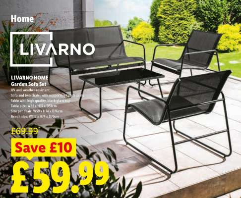LIVARNO HOME Garden Sofa Set