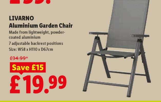 LIVARNO Aluminium Garden Chair