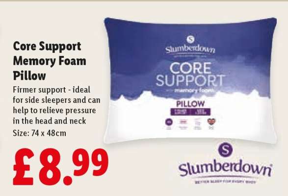 Core Support Memory Foam Pillow