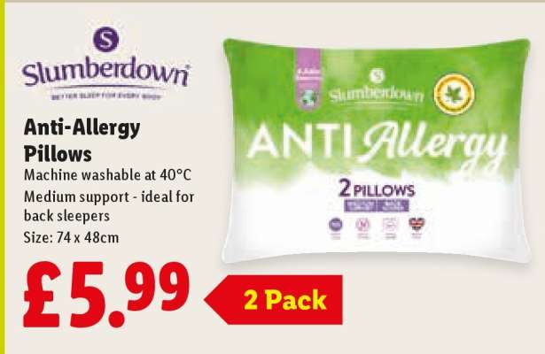 Slumberdown Anti Allergy Pillows