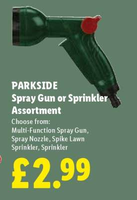 PARKSIDE Spray Gun or Sprinkler Assortment