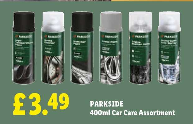 PARKSIDE 400ml Car Care Assortment
