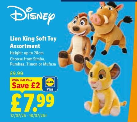 Lion King Soft Toy Assortment