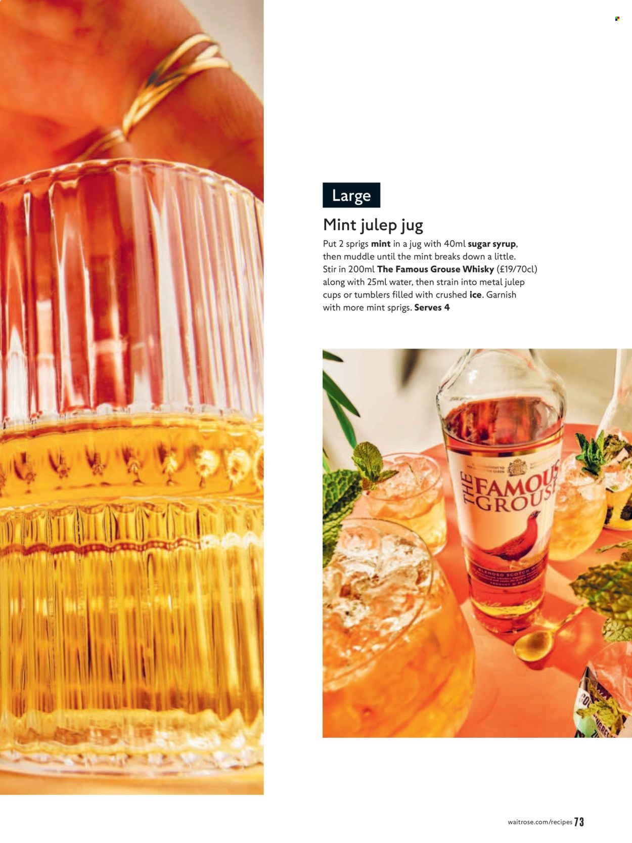 Waitrose offer  - 1.7.2026 - 31.8.2026. Page 73. Page 73