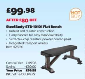 SteelBody STB-10101 Flat Bench