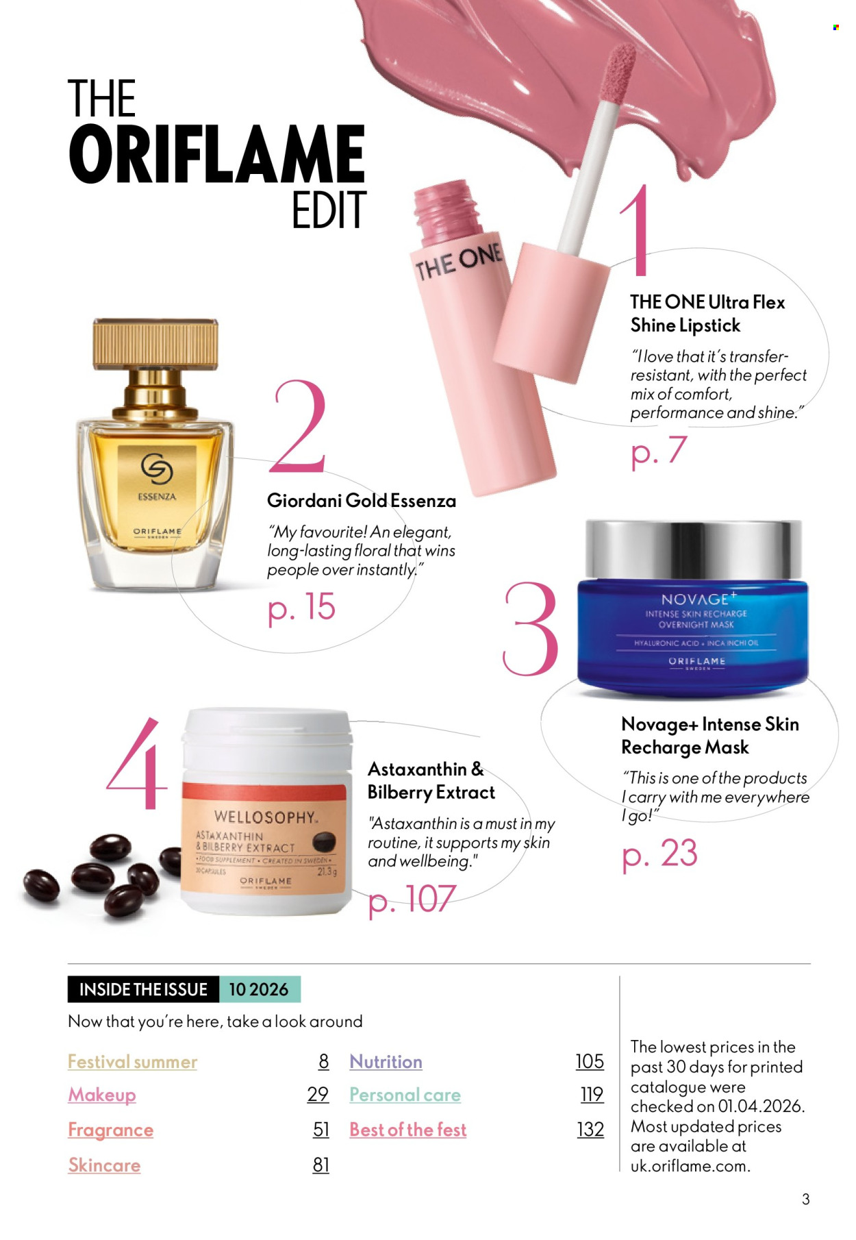 Oriflame offer  - 8.7.2026 - 28.7.2026. Page 3. Page 3