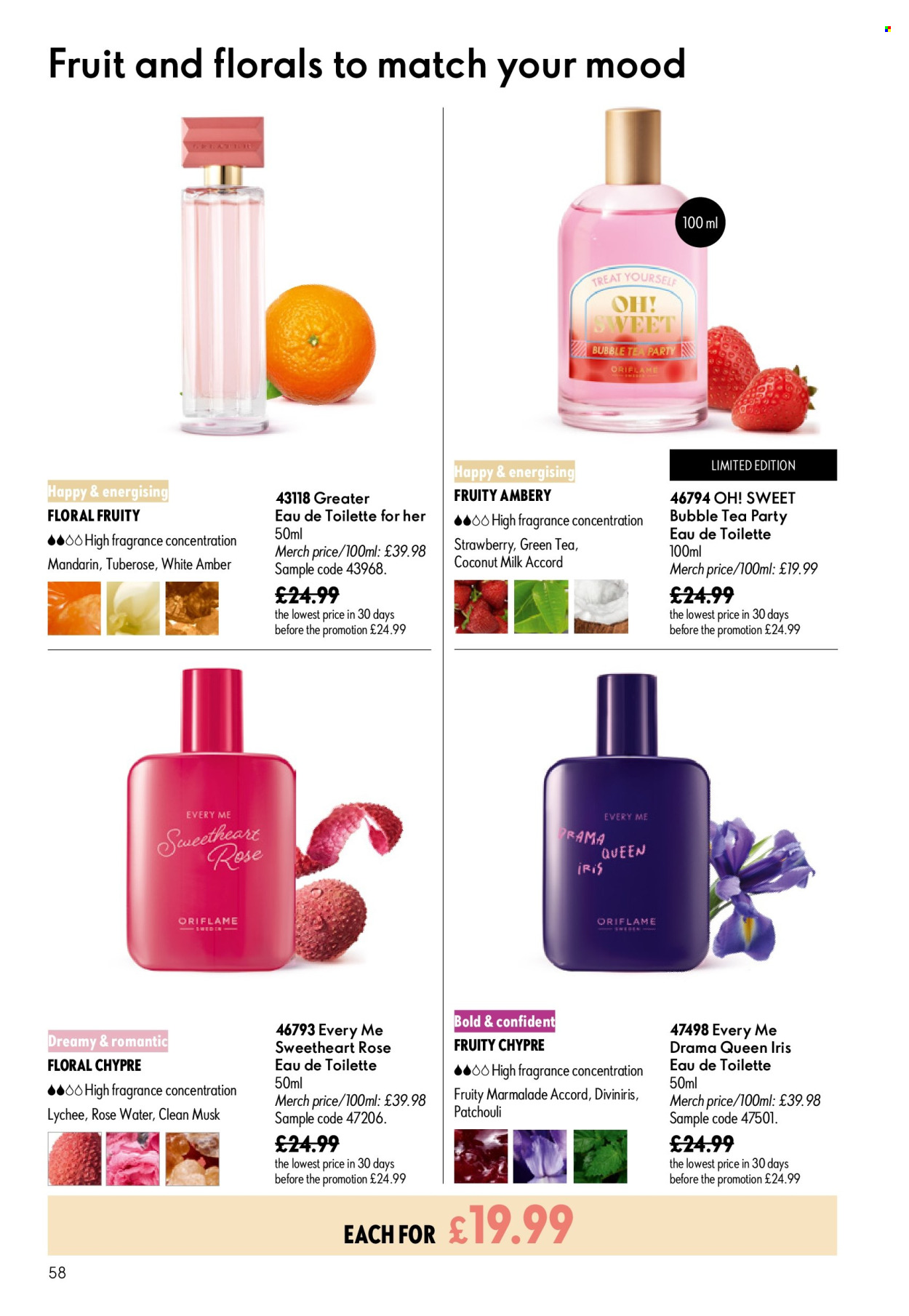 Oriflame offer  - 8.7.2026 - 28.7.2026. Page 58. Page 58